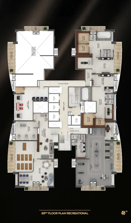 26th floor plan, recreational
