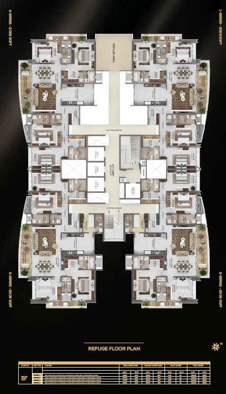 Refuge floor plan