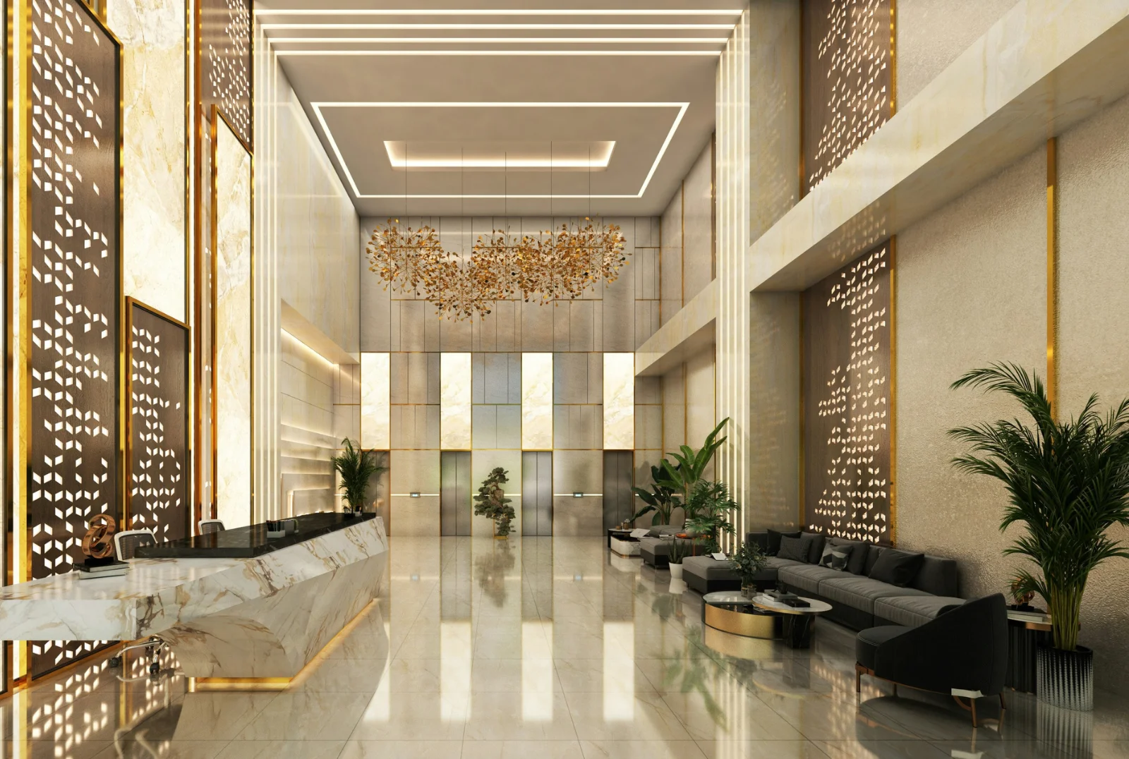 Grand entrance lobby