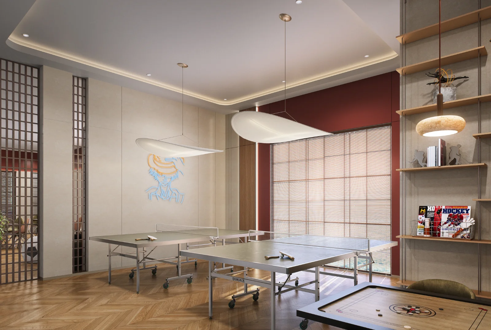 Indoor games lounge