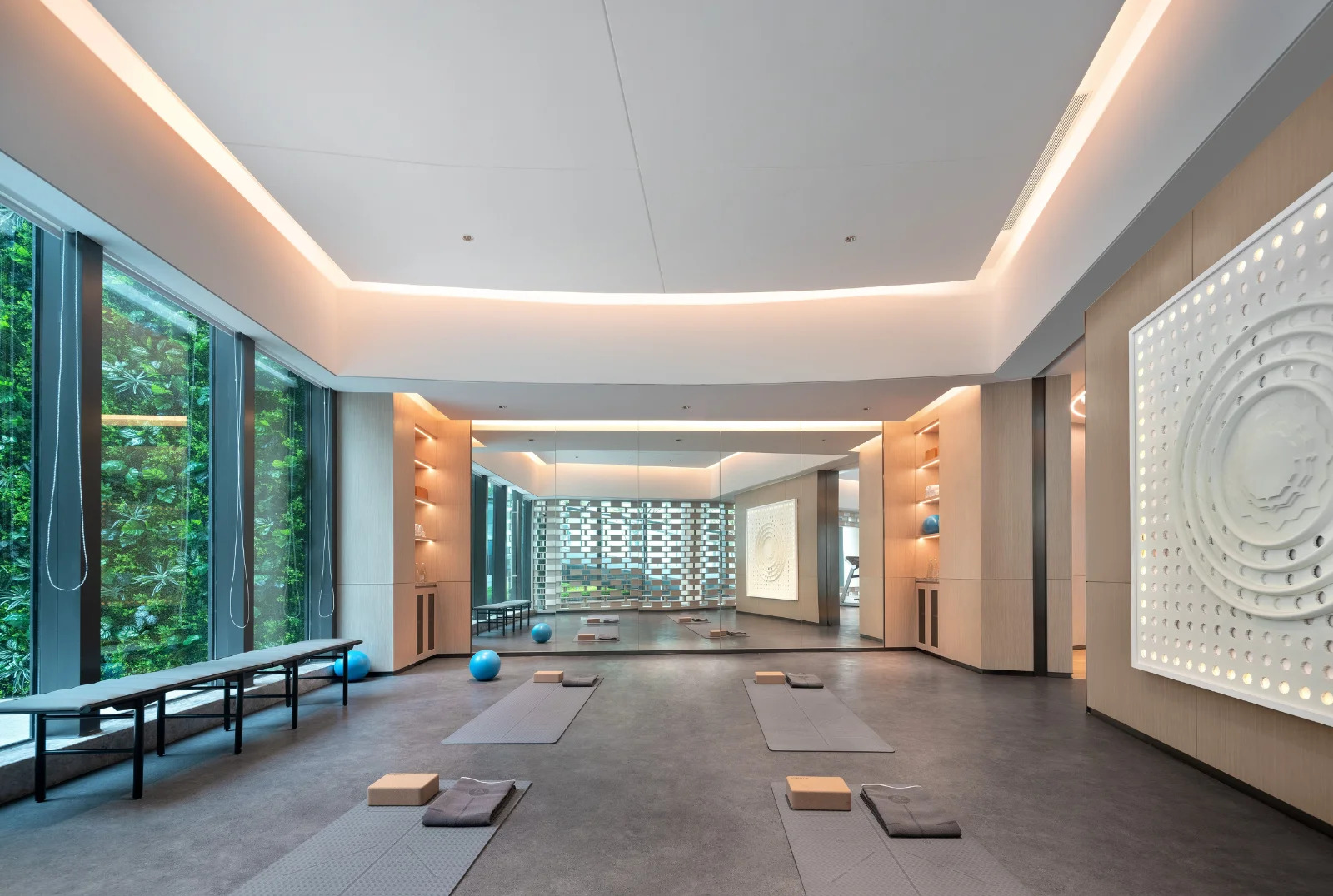 Yoga studio and meditation lounge